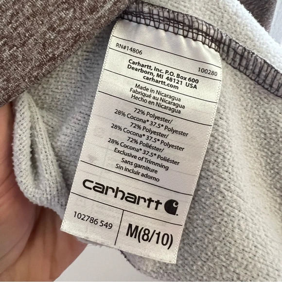 Carhartt women’s full zip force extremes lightweight sweatshirt coat Med 8/10 - Picture 13 of 14
